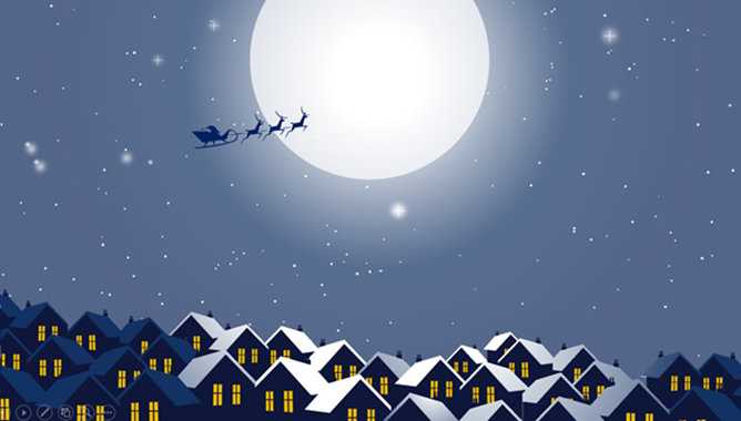 背景音乐圣诞节PPT动画贺卡