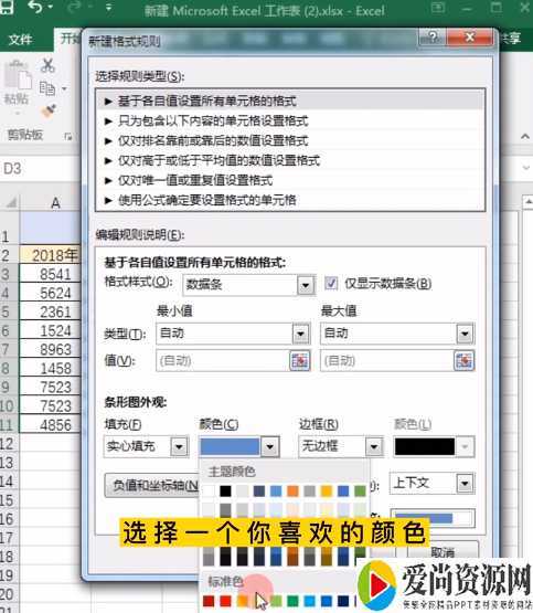 excel数据盈亏图的制作方法