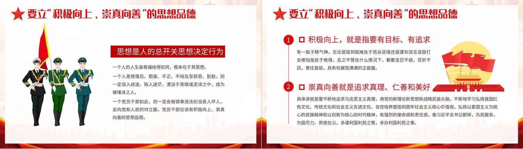 党员领导干部要立好四德党建党风宣传PPT模板-3