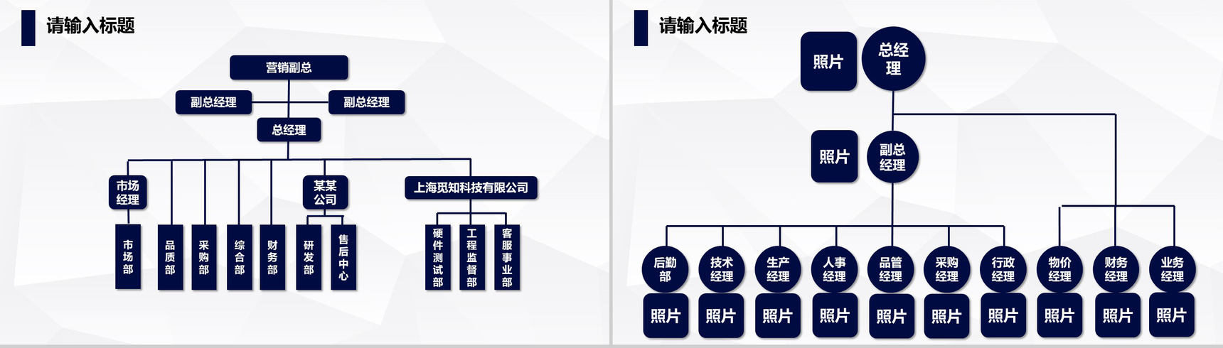 高楼大厦公司组织架构图PPT模板-3