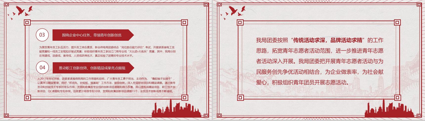 青春正能量共青团团委工作总结PPT模板-6