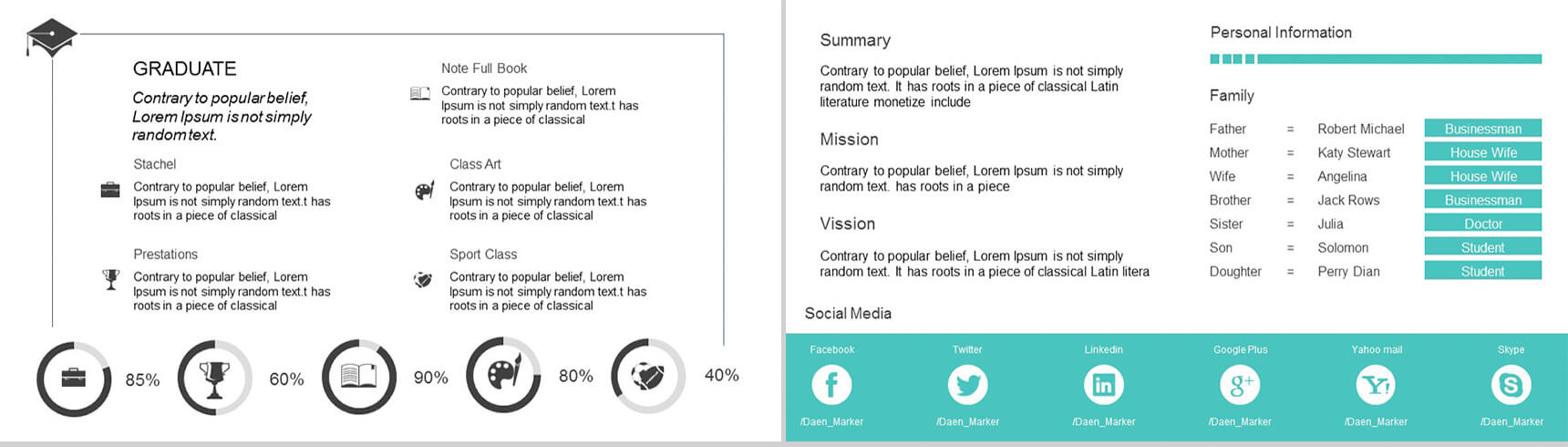 英文欧美自我介绍简历求职竞聘通用PPT模板-2