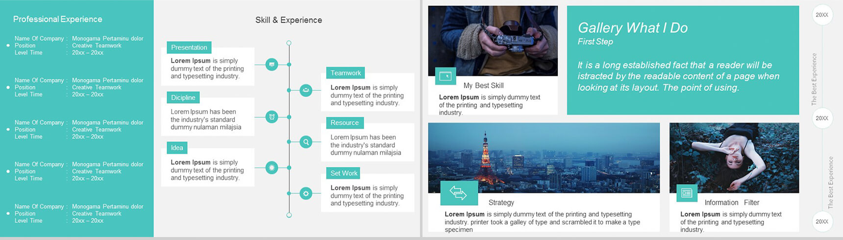 英文欧美自我介绍简历求职竞聘通用PPT模板-4