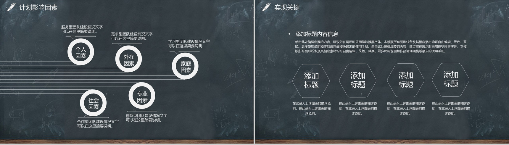 黑板画大学生职业生涯规划PPT模板-11