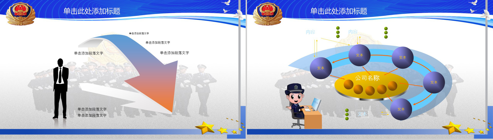 全国公安国保经验交流研讨会会议报告PPT模板-5