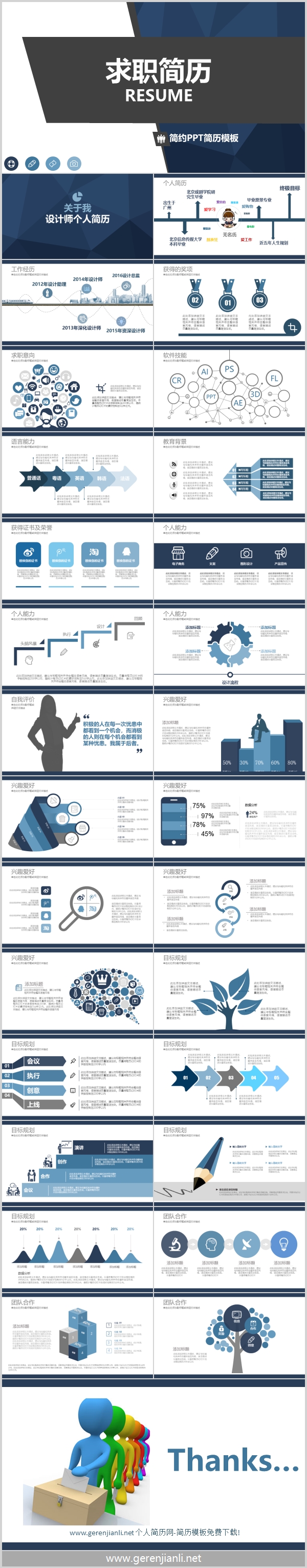 个性求职简历ppt模板